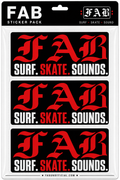 Bumper sticker pack surf.skate.sounds