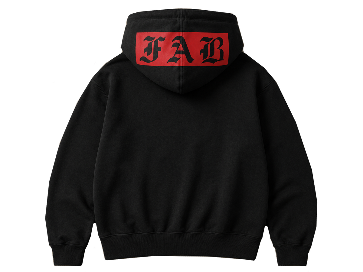 FAB Supreme, mid-weight, zip front summer Fleece Sweatshirt.
