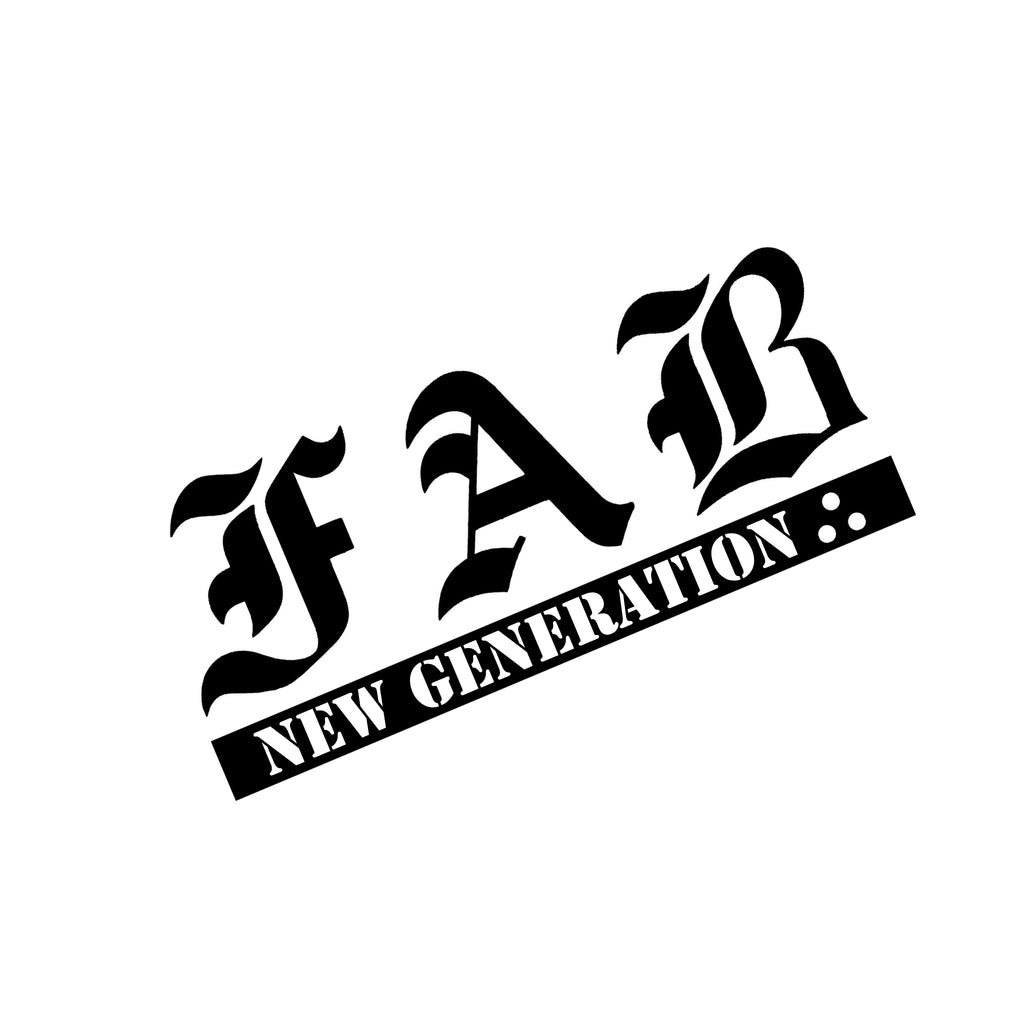 Black text 'FAB NEW GENERATION' on a white background