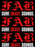 Bumper sticker pack surf.skate.sounds