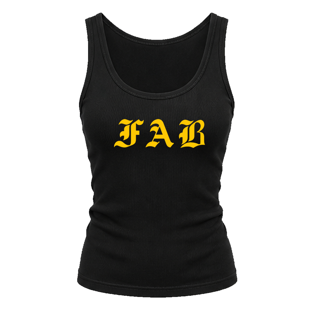 OG FAB yellow wife beater T-shirt