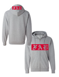 FAB Supreme, mid-weight, zip front summer Fleece Sweatshirt.