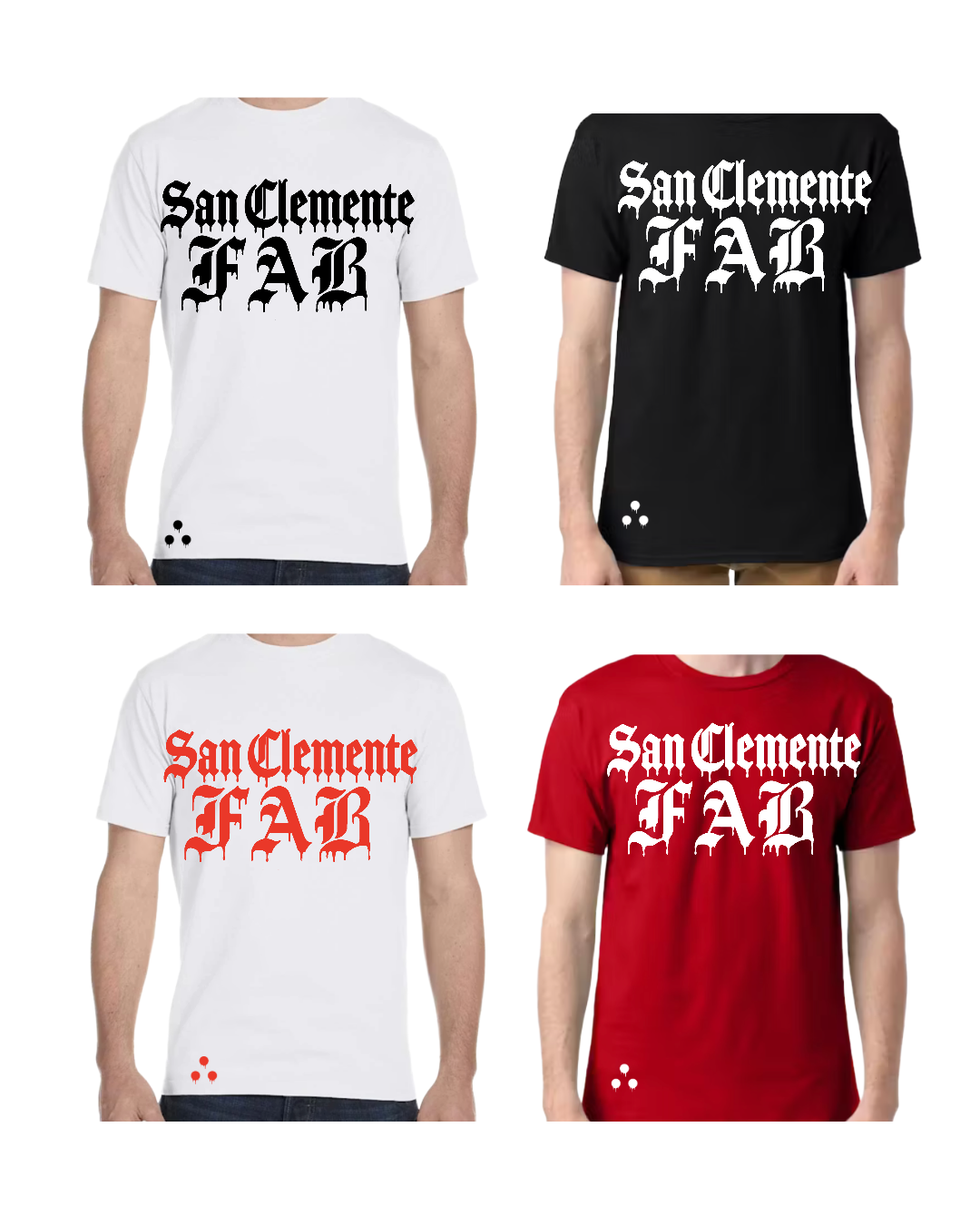 FAB San Clemente Drip Drop short sleeve tee