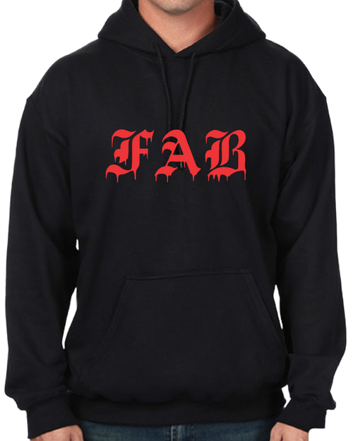 FAB drips heavyweight hooded fleece sweatshirt - FAB since now