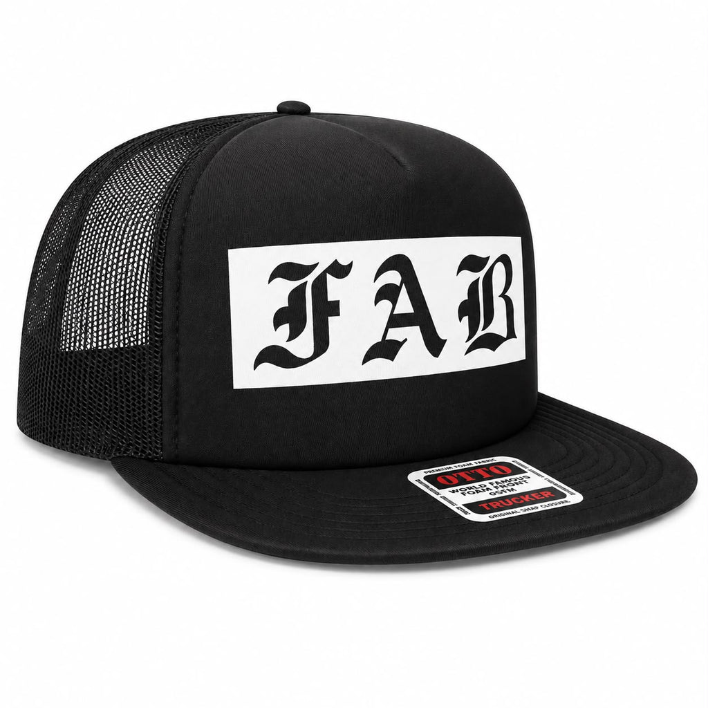 FAB Supreme Trucker Cap — "F A B" fab supreme snapback