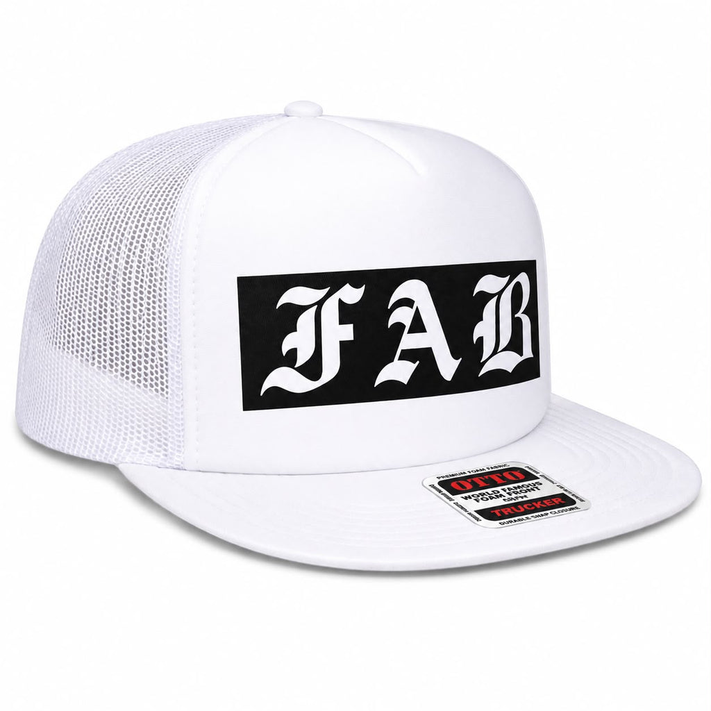 FAB Supreme Trucker Cap — "F A B" fab supreme snapback