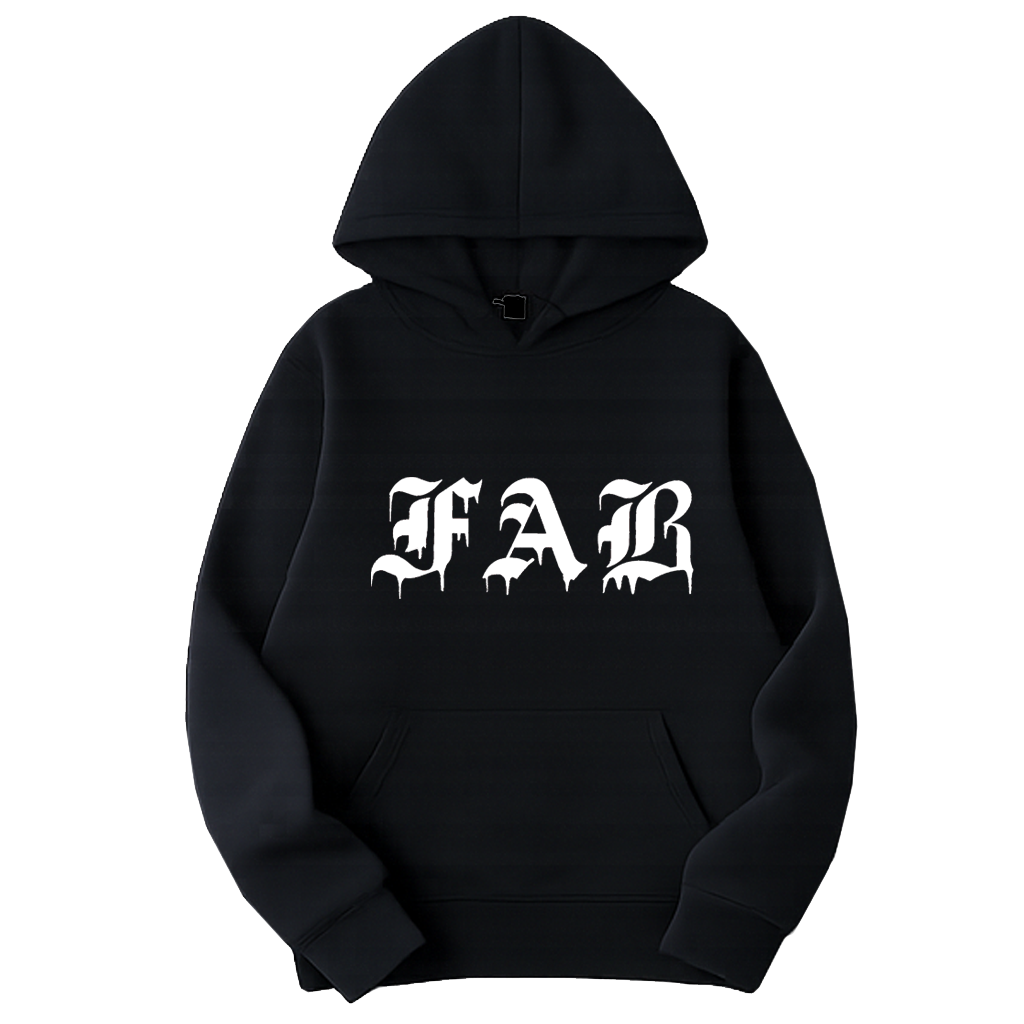 FAB drips heavyweight hooded fleece sweatshirt