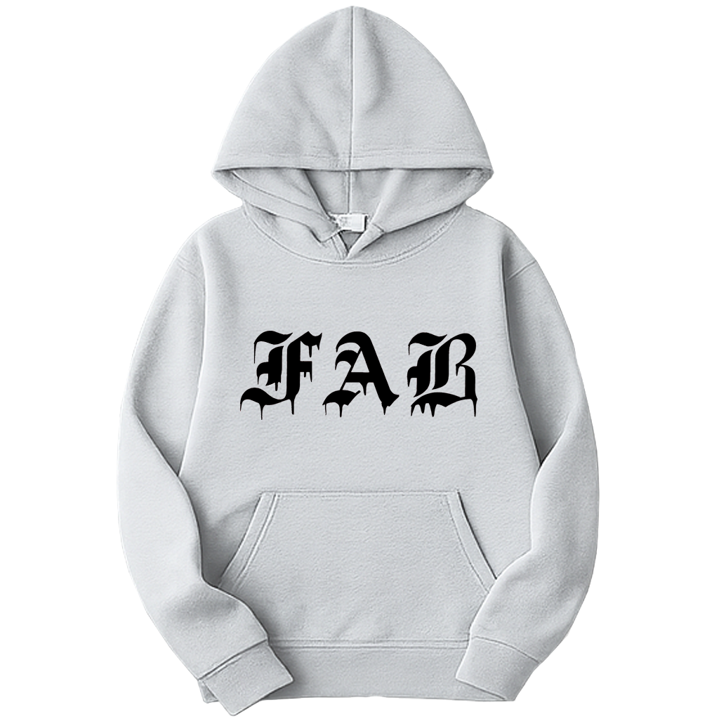 FAB drips heavyweight hooded fleece sweatshirt